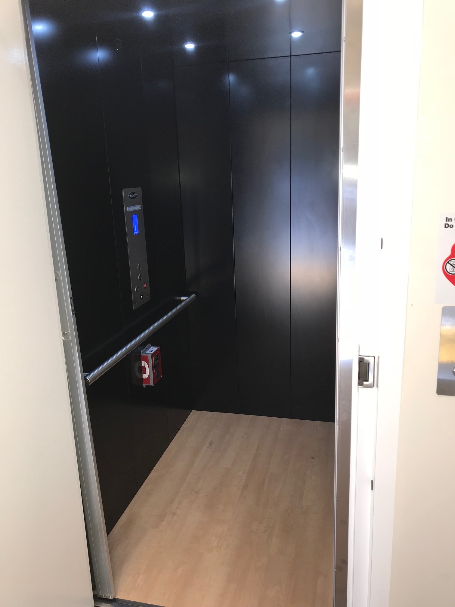 Residential Black Elevator